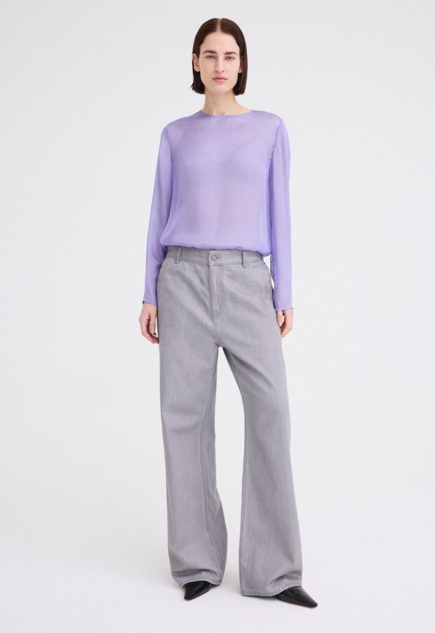 Jac + Jack Alum Foiled Cotton Pant - Oxide Grey